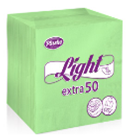 Бумажные салфетки Light Extra 50, салатовые, 40 листов